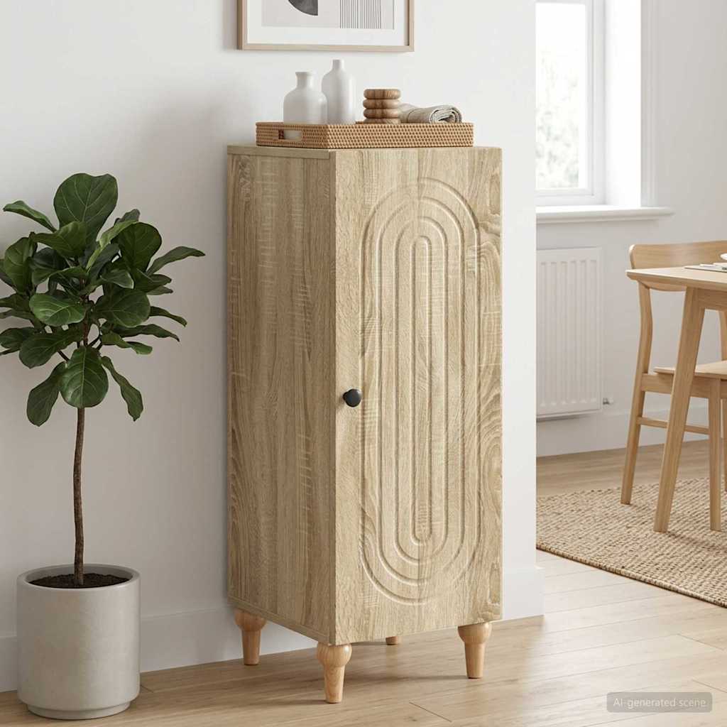 vidaXL Πλαϊνό γραφείο Sonoma Δρυς 33 x 34,5 x 90 εκ Επεξεργασμένο Ξύλο