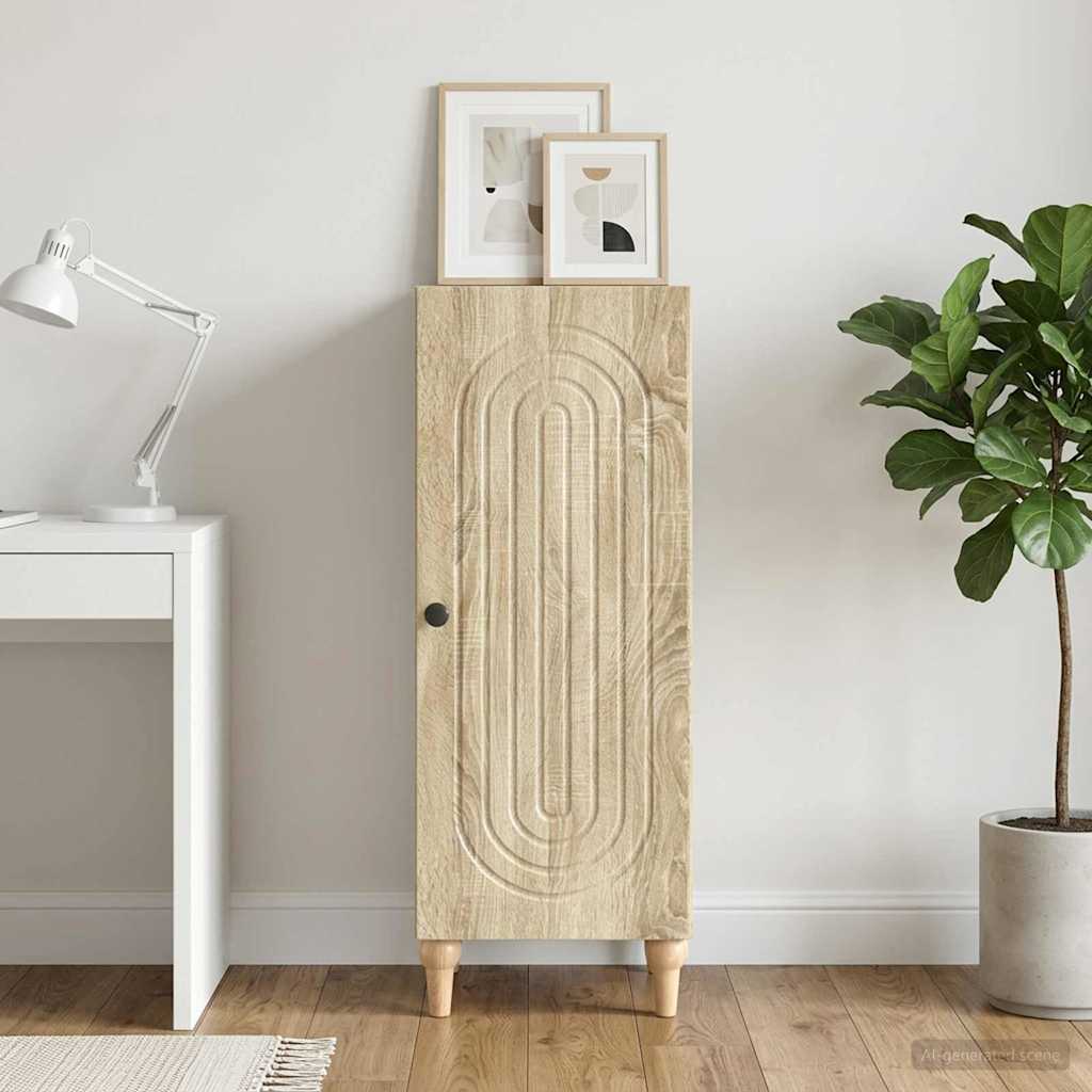 vidaXL Πλαϊνό γραφείο Sonoma Δρυς 33 x 34,5 x 90 εκ Επεξεργασμένο Ξύλο