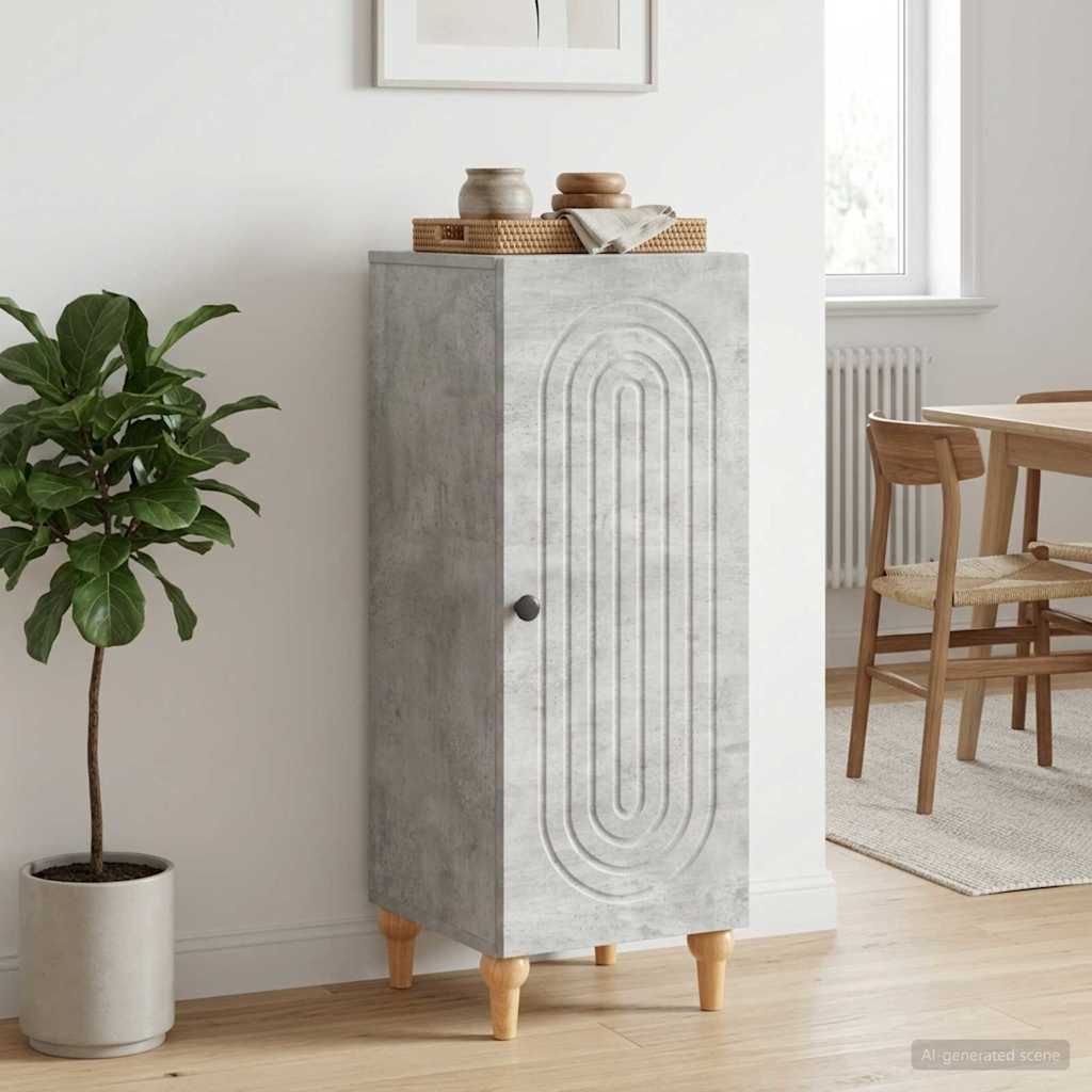 vidaXL Πλαϊνό γραφείο Γκρι Σκυροδέματος 33 x 34,5 x 90 εκ