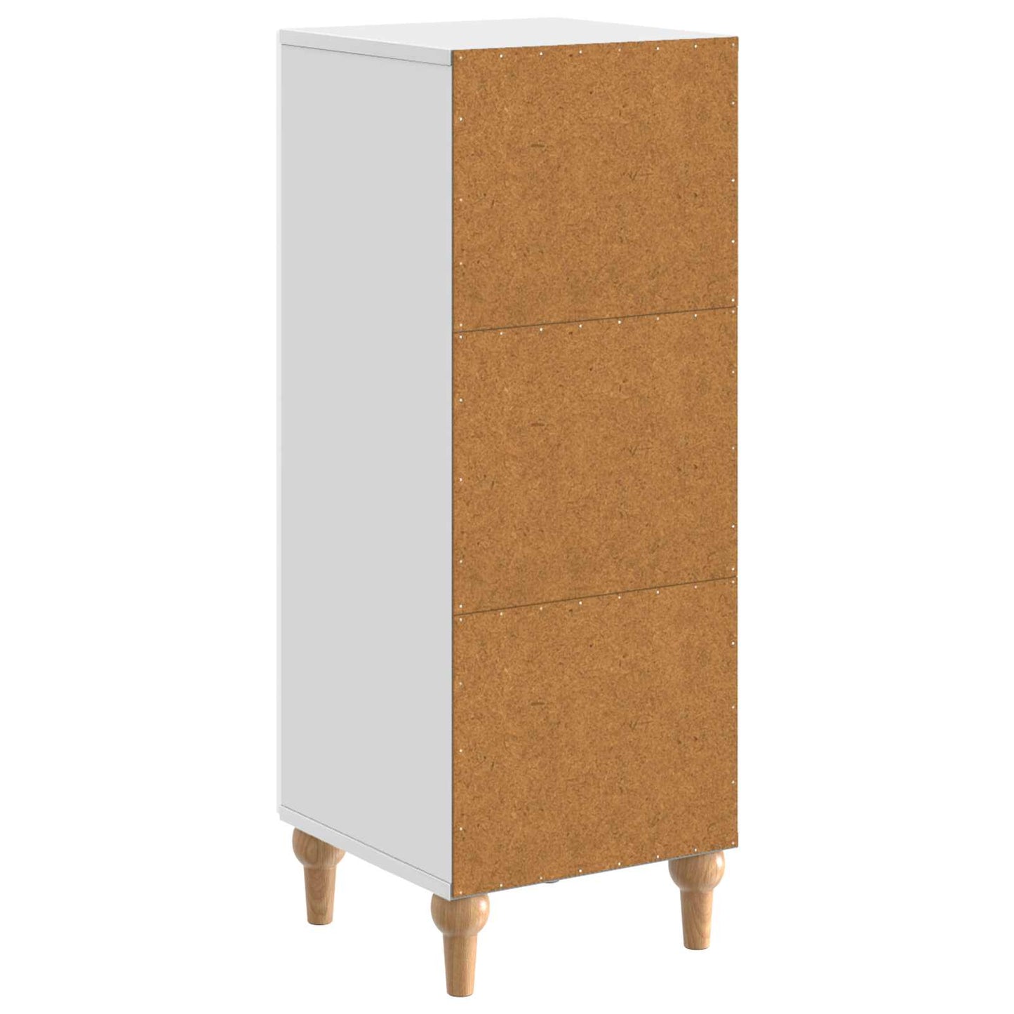 vidaXL Πλαϊνό γραφείο Γυαλιστερό Λευκό 33 x 34,5 x 90 εκ