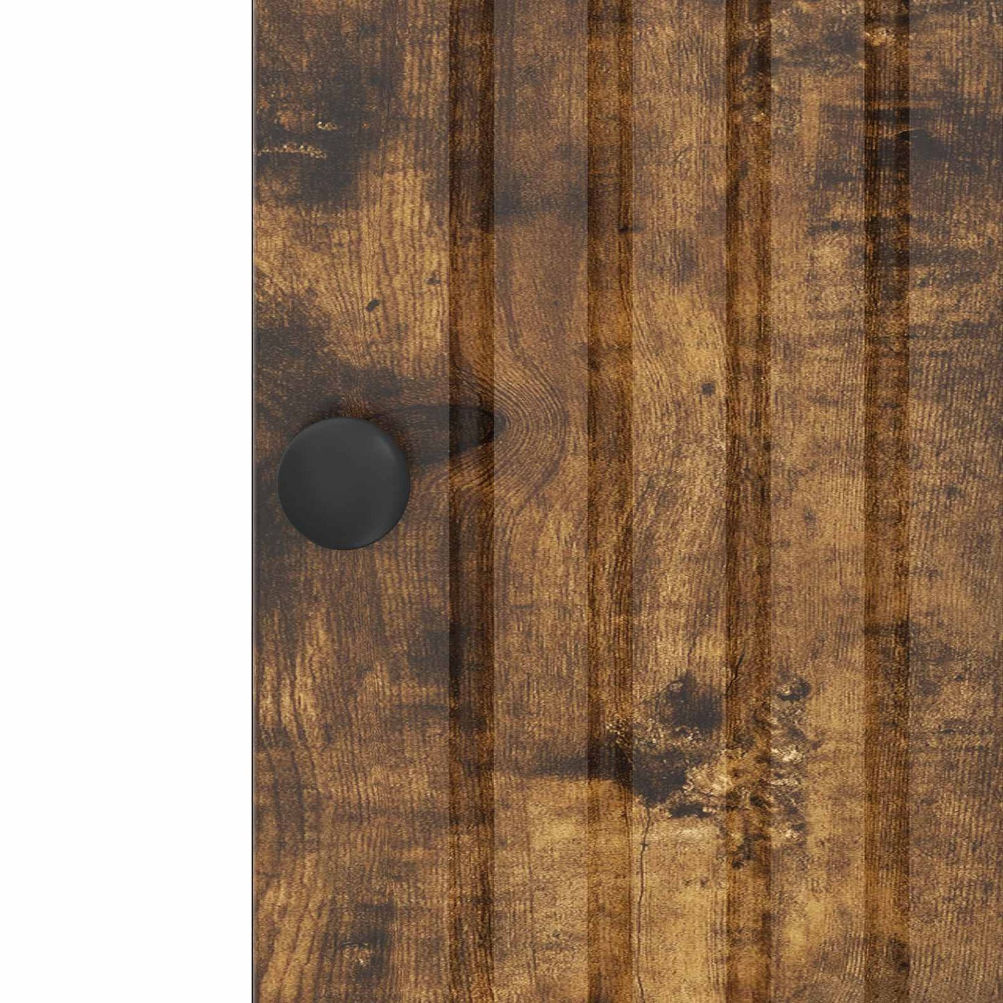 vidaXL Πλαϊνό γραφείο Καπνισμένο Ξύλο Δρυός 33 x 34,5 x 90 εκ