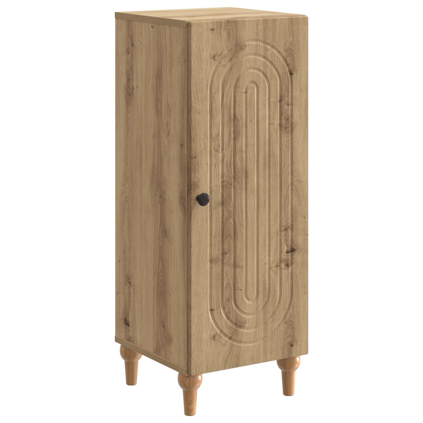 vidaXL Πλαϊνό γραφείο Artisan Δρυς 33 x 34,5 x 90 εκ