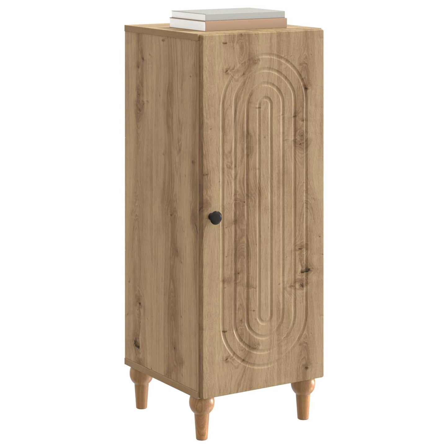 vidaXL Πλαϊνό γραφείο Artisan Δρυς 33 x 34,5 x 90 εκ