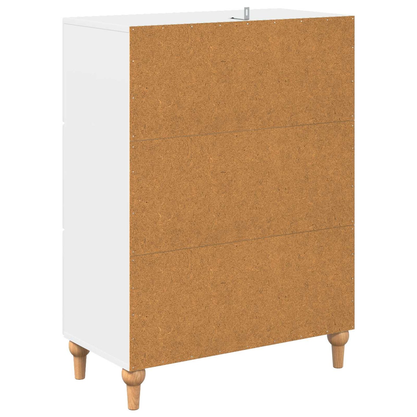 vidaXL Ντουλάπι με Συρτάρια Λευκό 66 x 34,5 x 90 εκ Επεξεργασμένο Ξύλο