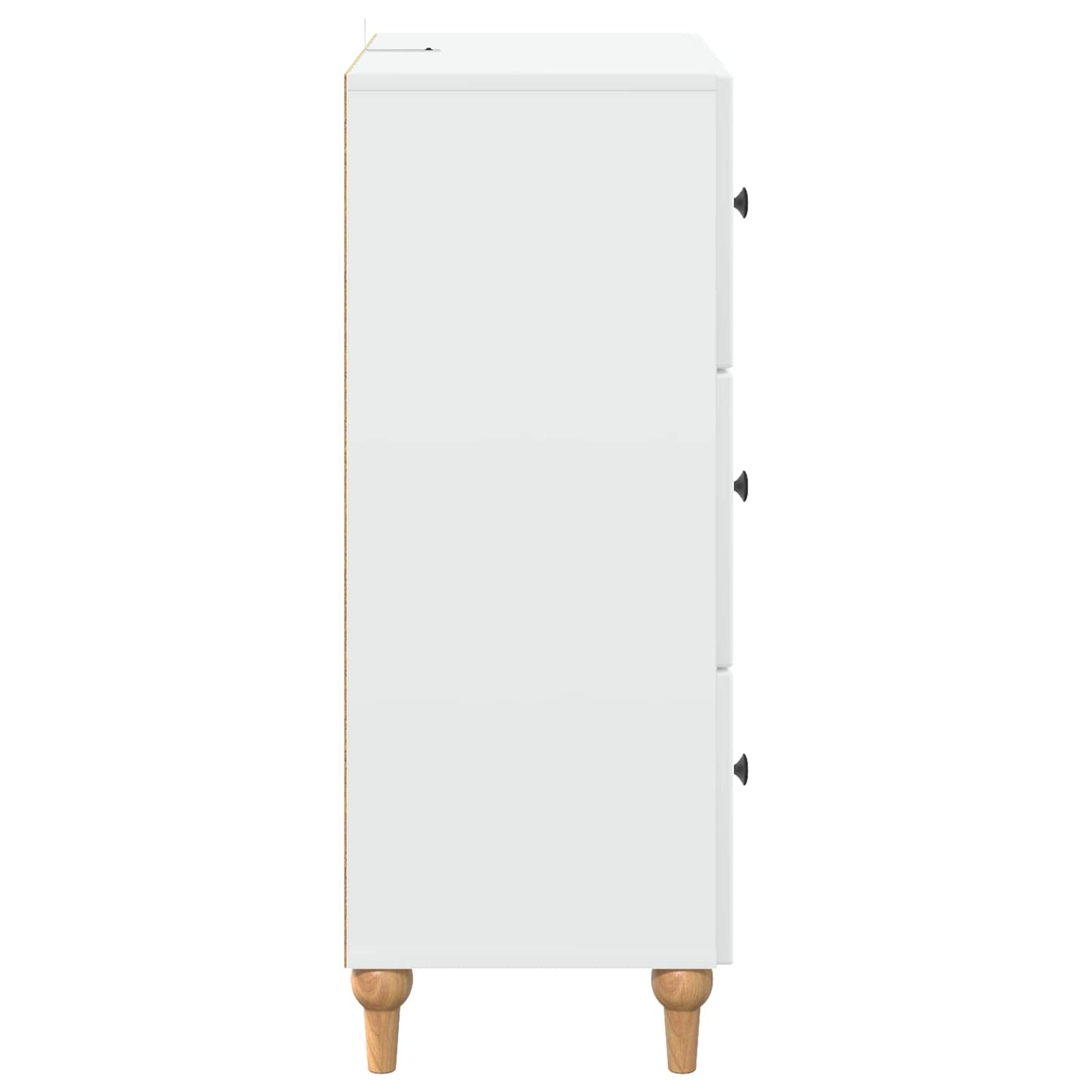 vidaXL Ντουλάπι με Συρτάρια Λευκό 66 x 34,5 x 90 εκ Επεξεργασμένο Ξύλο