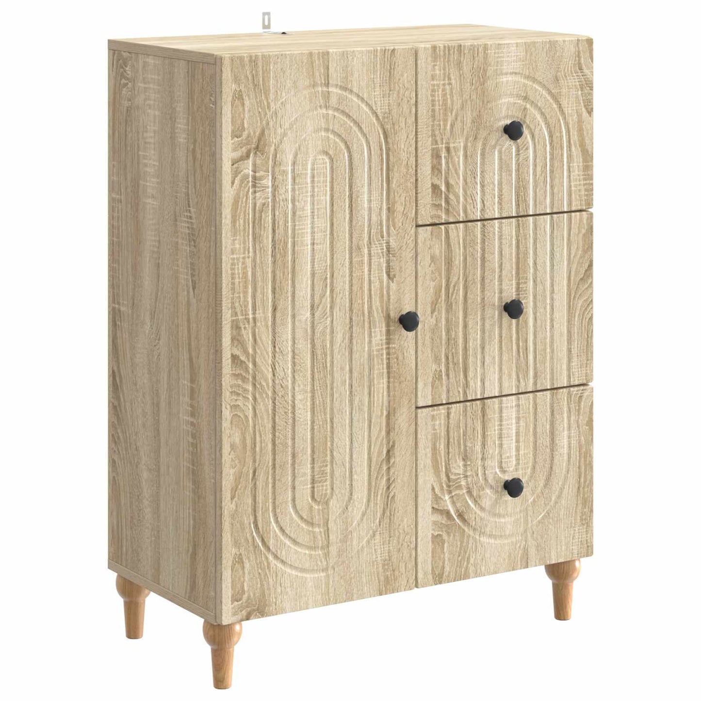 vidaXL Πλαϊνό γραφείο Sonoma Δρυς 66 x 34,5 x 90 εκ Επεξεργασμένο Ξύλο