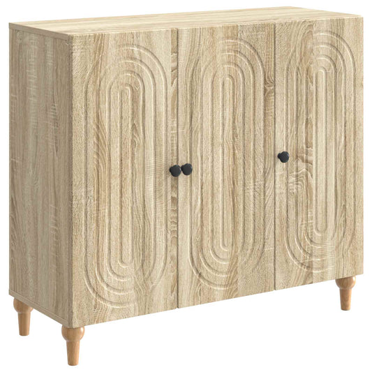 vidaXL Πλαϊνό γραφείο Sonoma Δρυς 89 x 34,5 x 80 εκ Επεξεργασμένο Ξύλο