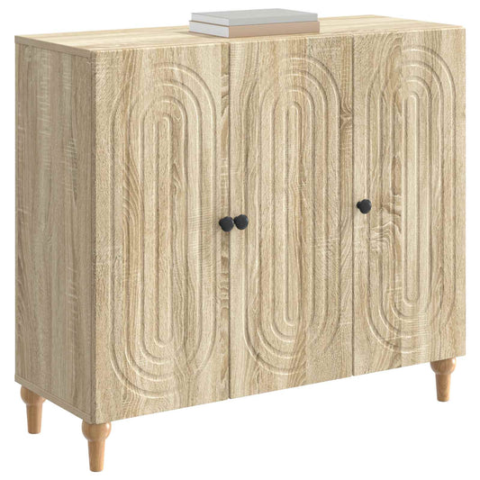 vidaXL Πλαϊνό γραφείο Sonoma Δρυς 89 x 34,5 x 80 εκ Επεξεργασμένο Ξύλο