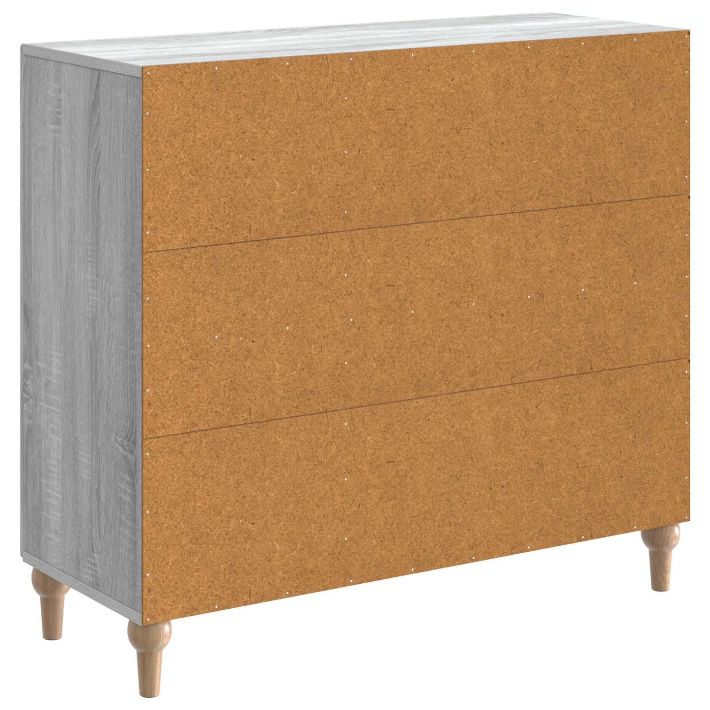 vidaXL Πλαϊνό γραφείο Γκρι Sonoma 89 x 34,5 x 80 εκ Επεξεργασμένο Ξύλο