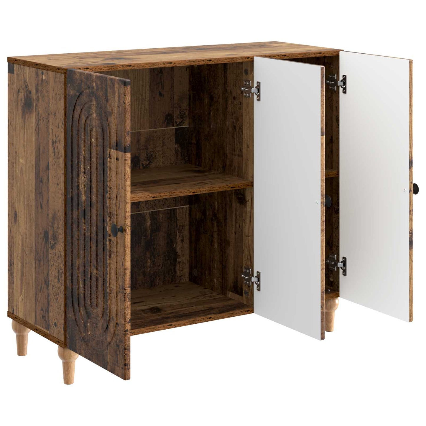 vidaXL Πλαϊνό γραφείο Παλαιωμένο ξύλο 89 x 34,5 x 80 εκ
