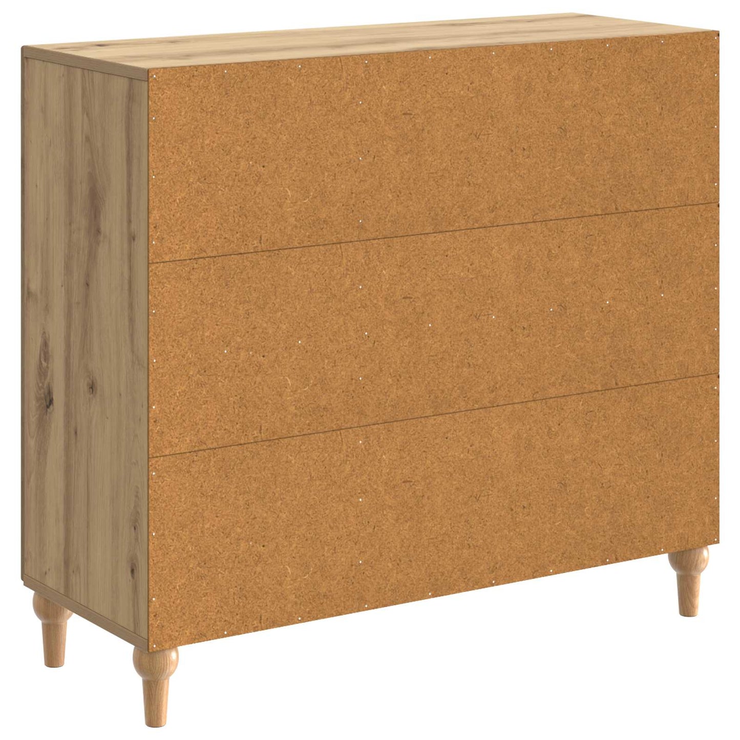 vidaXL Πλαϊνό γραφείο Artisan Δρυς 89 x 34,5 x 80 εκ