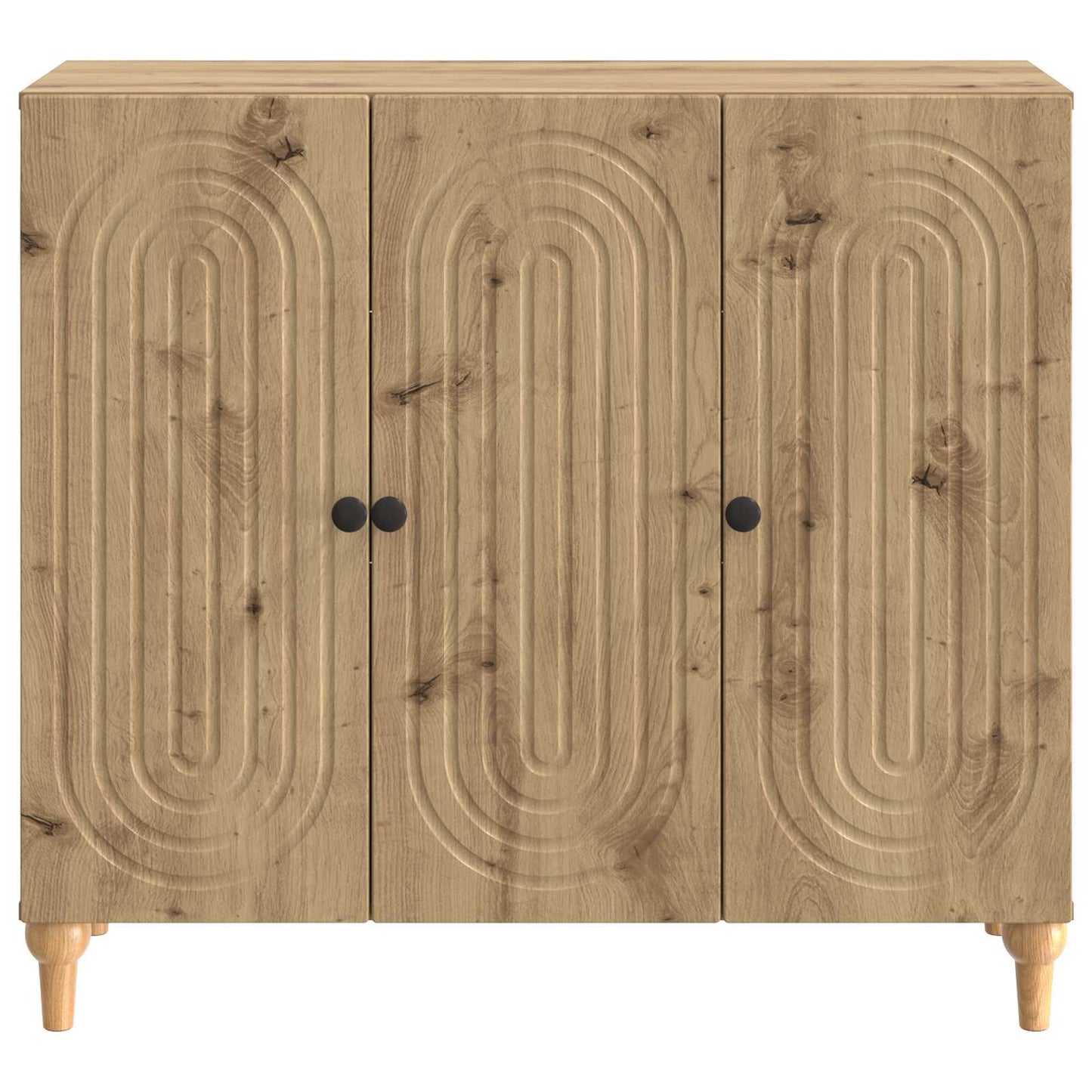 vidaXL Πλαϊνό γραφείο Artisan Δρυς 89 x 34,5 x 80 εκ