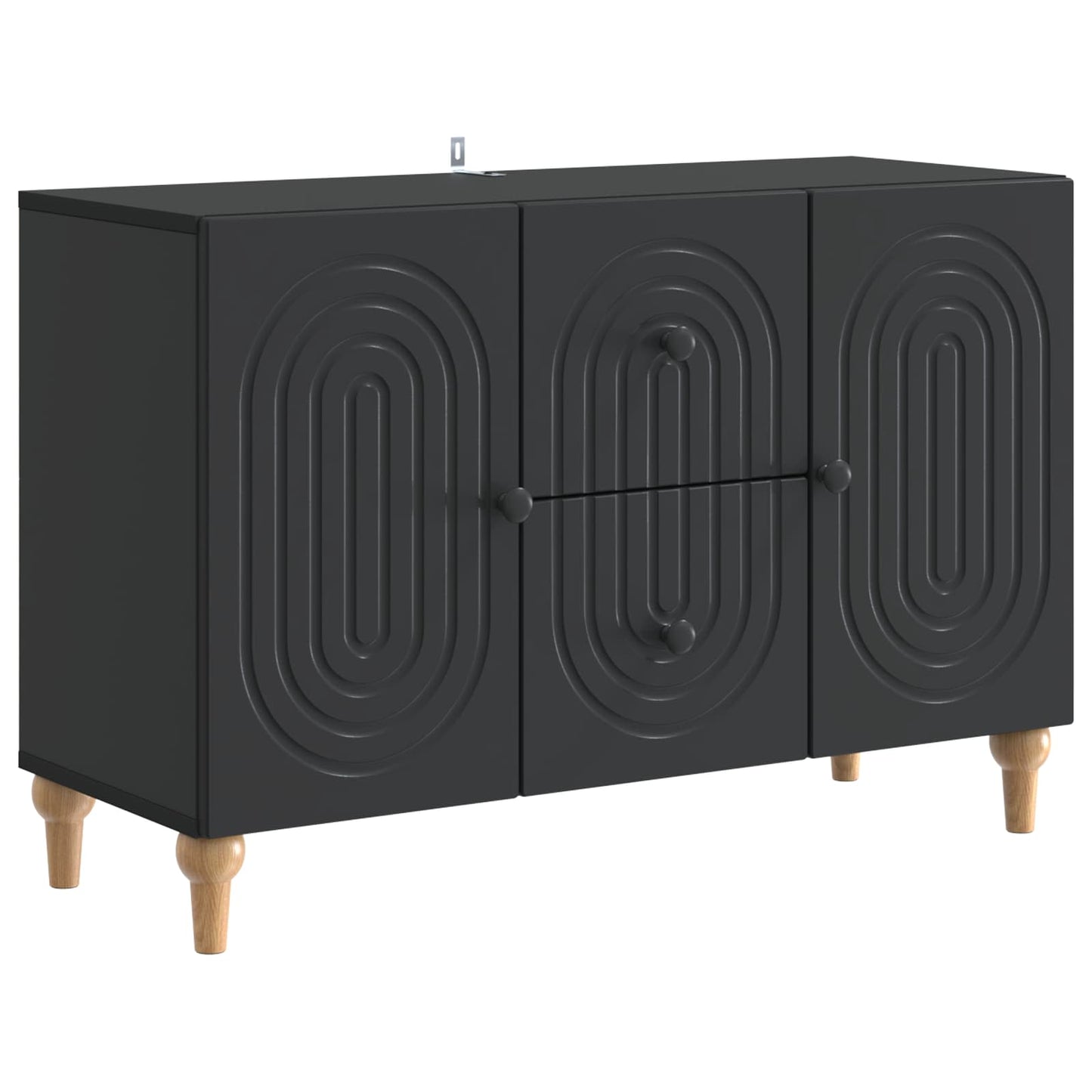 vidaXL Ντουλάπι TV Μαύρο 89 x 34,5 x 60 εκ. Επεξεργασμένο Ξύλο