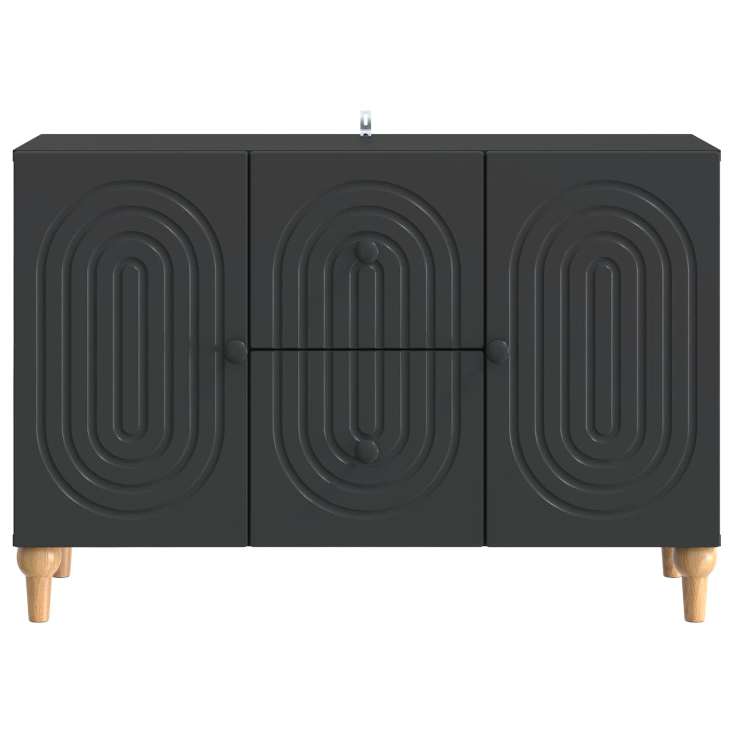 vidaXL Ντουλάπι TV Μαύρο 89 x 34,5 x 60 εκ. Επεξεργασμένο Ξύλο