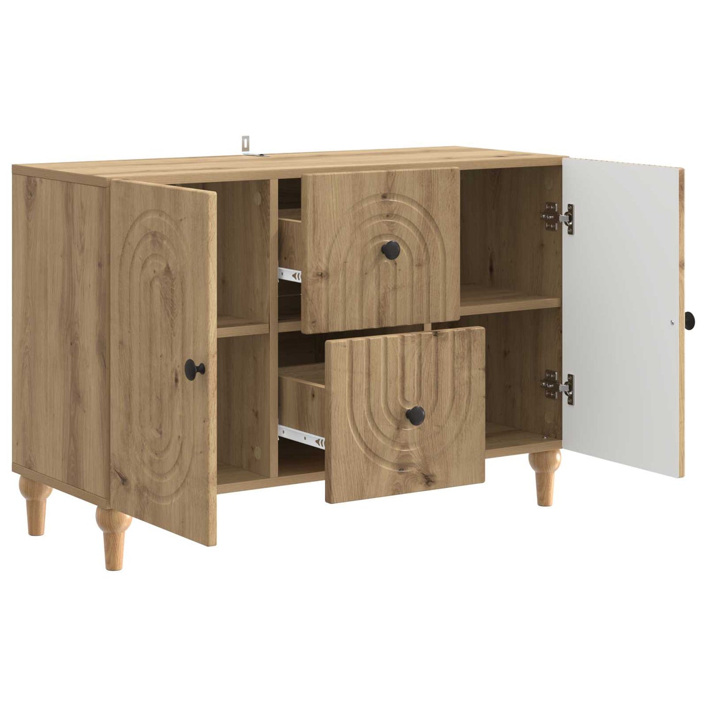 vidaXL Ντουλάπι TV Artisan Δρυς 89 x 34,5 x 60 εκ. Επεξεργασμένο Ξύλο