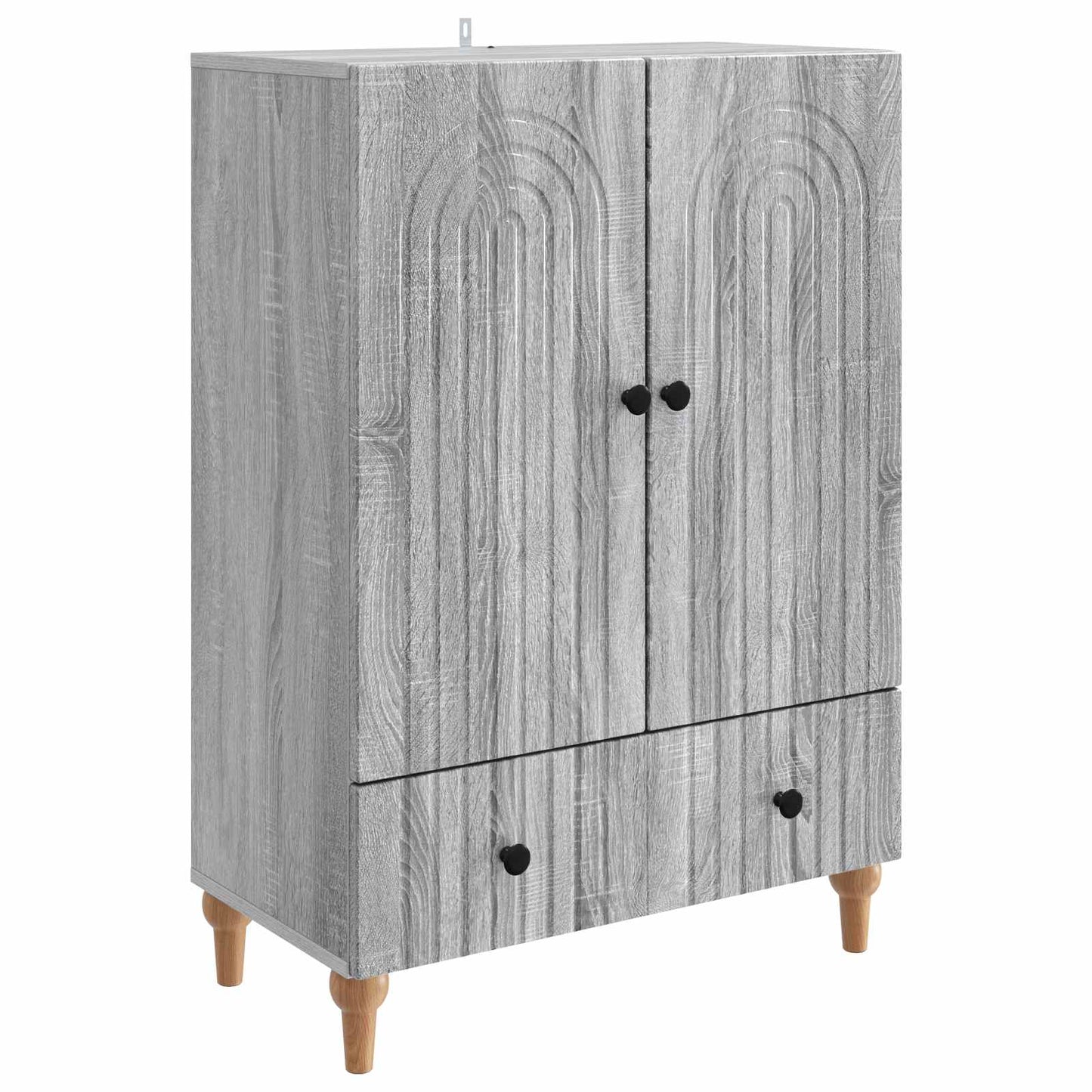 vidaXL Πλαϊνό γραφείο με συρτάρι Γκρι Sonoma 66 x 34,5 x 95 εκ.