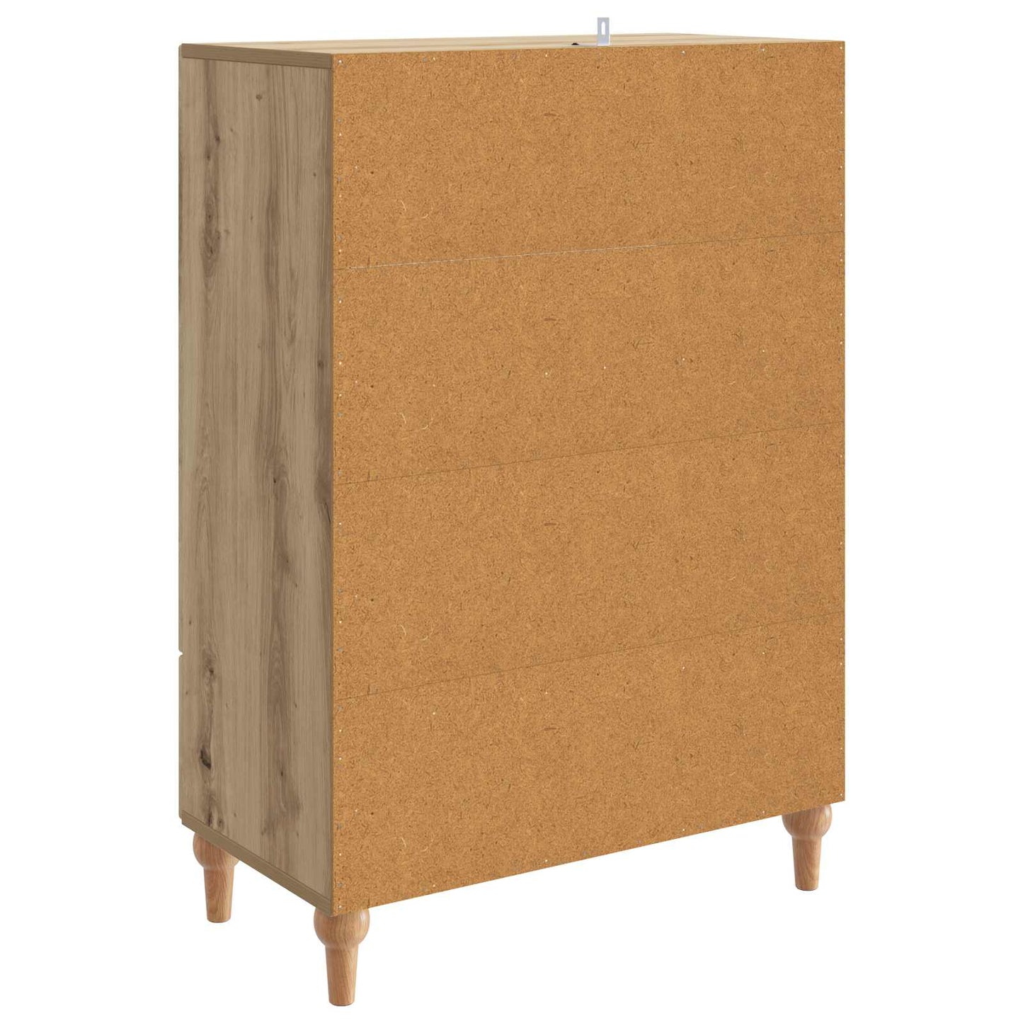 vidaXL Πλαϊνό γραφείο Artisan Δρυς 66 x 34,5 x 95 εκ.