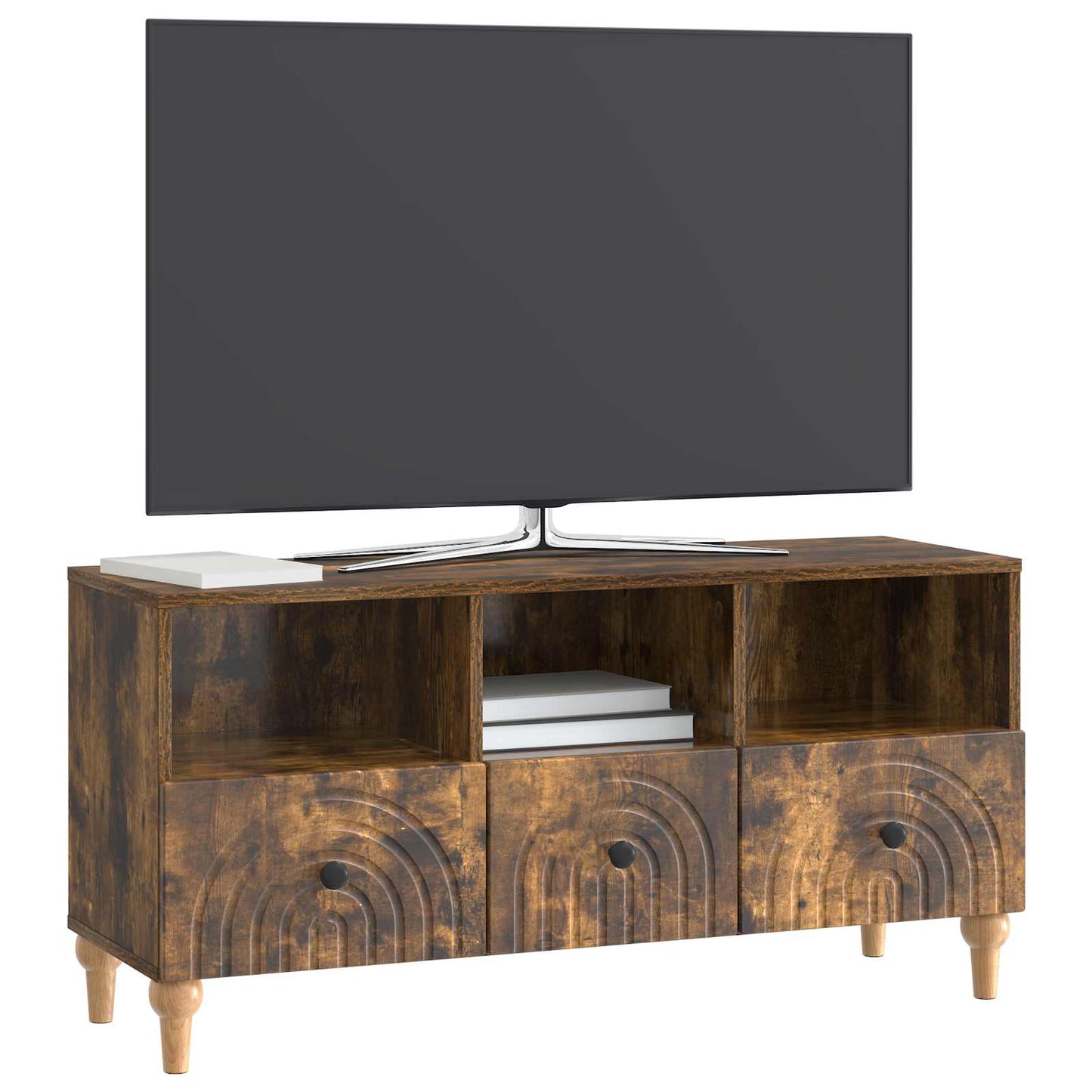 vidaXL Ντουλάπι TV Καπνιστή Δρυς 102 x 34,5 x 50 εκ.