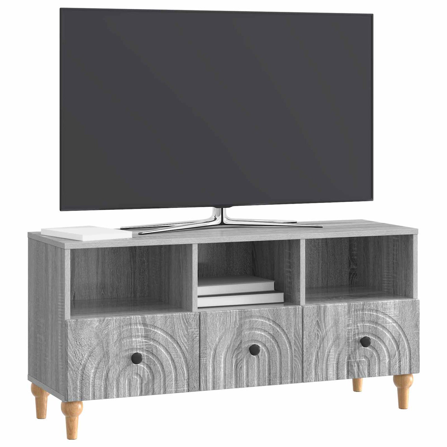 vidaXL Ντουλάπι TV Γκρι Σονομά 102 x 34,5 x 50 εκ.