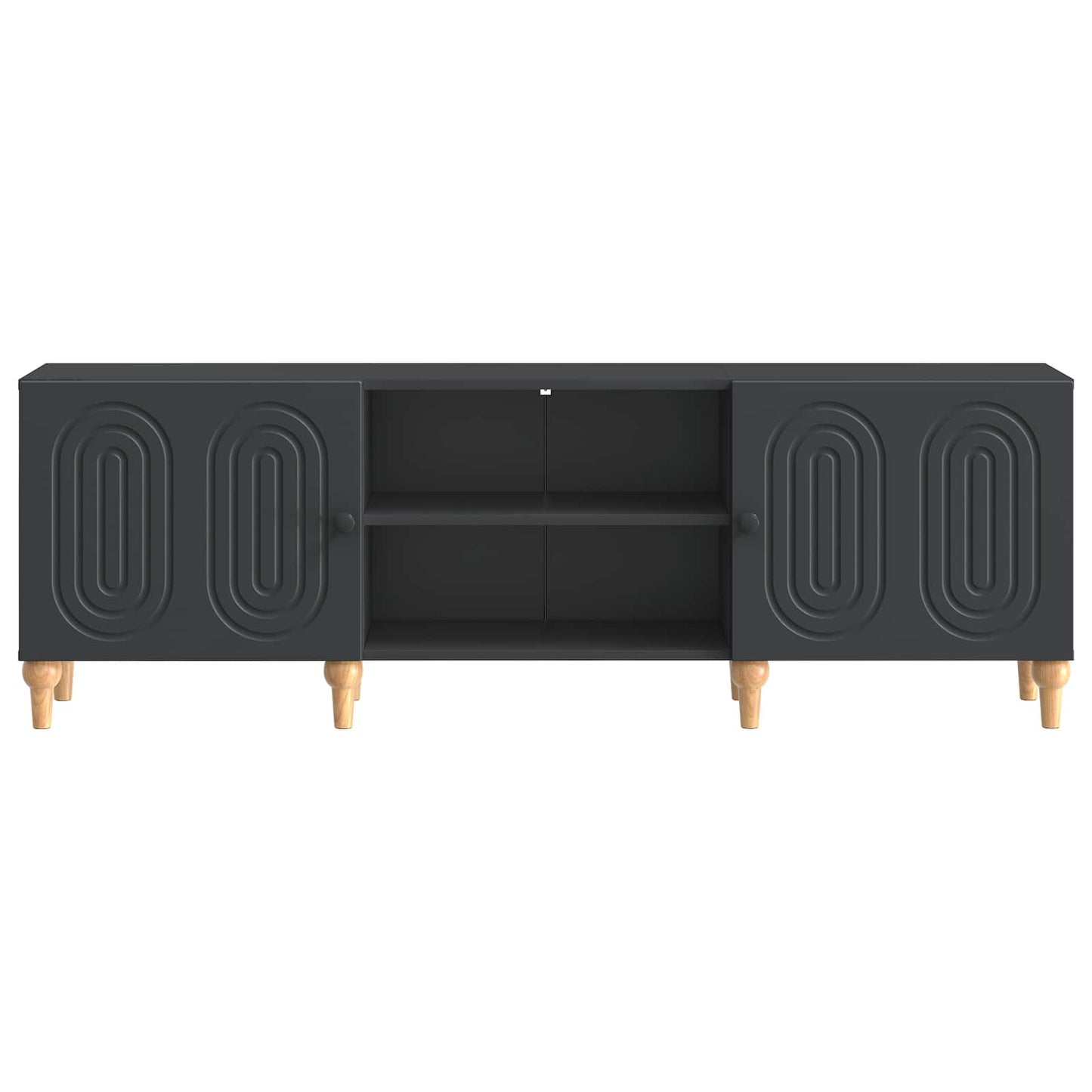 vidaXL Ντουλάπι TV Μαύρο 150 x 31 x 50 εκ. Επεξεργασμένο Ξύλο