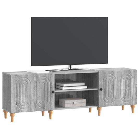 vidaXL Ντουλάπι TV Γκρι Sonoma 150 x 31 x 50 εκ. Επεξεργασμένο Ξύλο