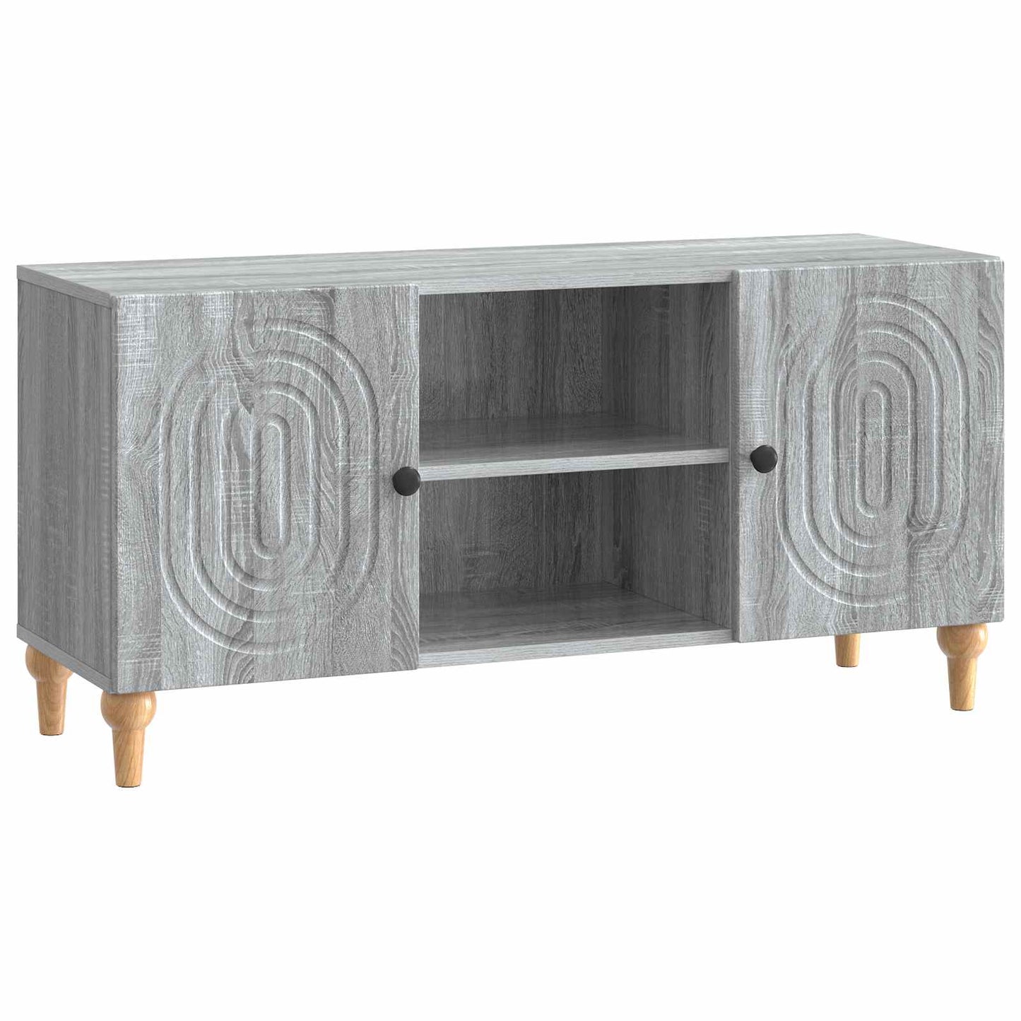 vidaXL Ντουλάπι TV Γκρι Sonoma 102 x 34,5 x 50 εκ. Επεξεργασμένο Ξύλο