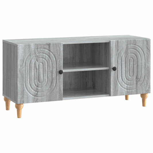 vidaXL Ντουλάπι TV Γκρι Sonoma 102 x 34,5 x 50 εκ. Επεξεργασμένο Ξύλο