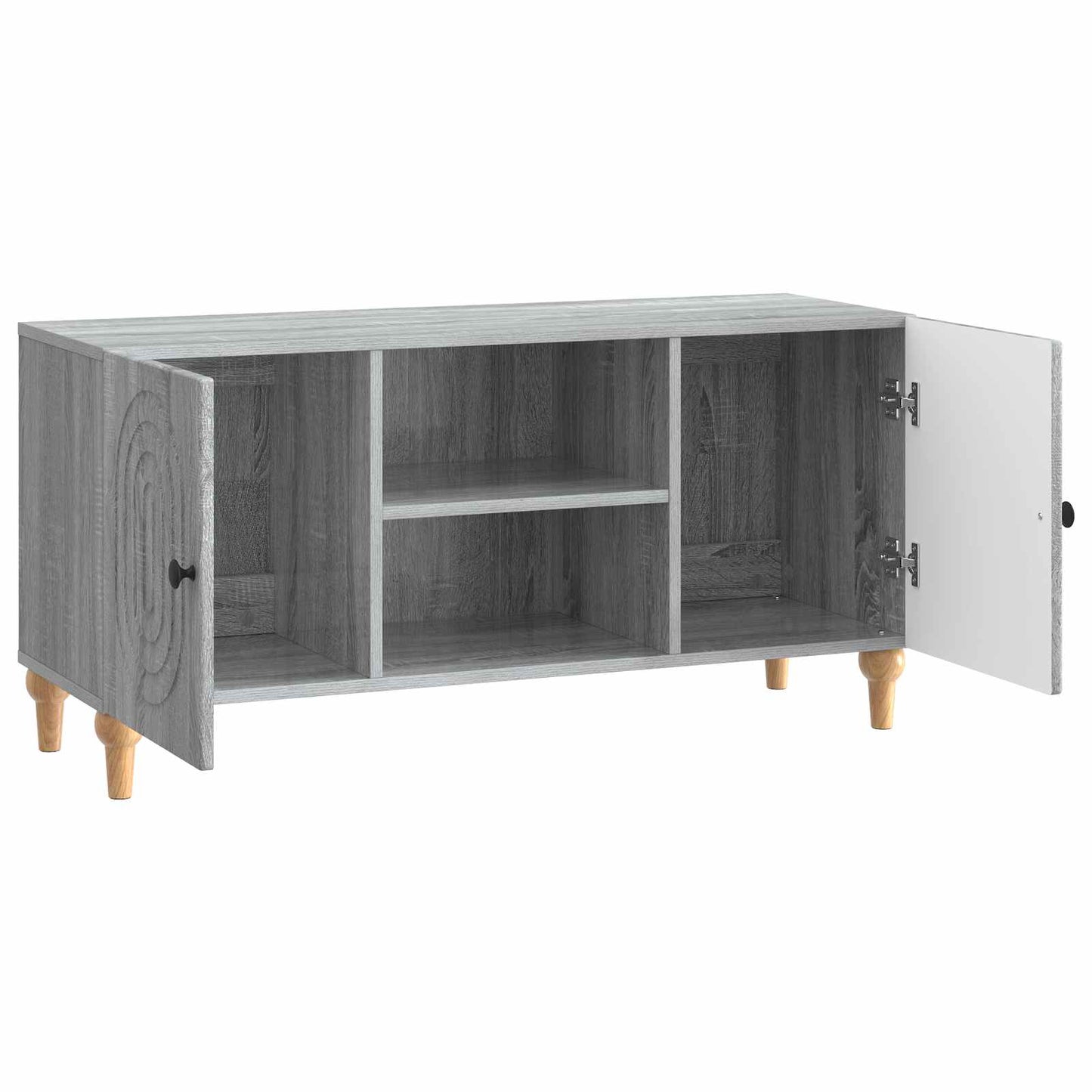 vidaXL Ντουλάπι TV Γκρι Sonoma 102 x 34,5 x 50 εκ. Επεξεργασμένο Ξύλο