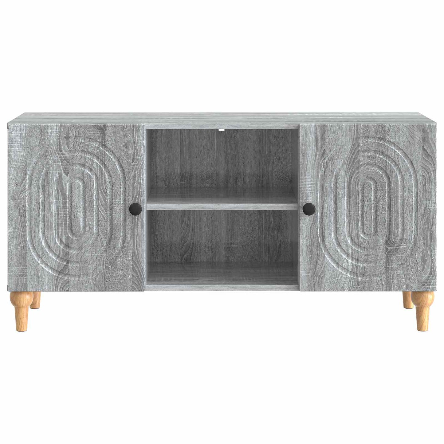 vidaXL Ντουλάπι TV Γκρι Sonoma 102 x 34,5 x 50 εκ. Επεξεργασμένο Ξύλο