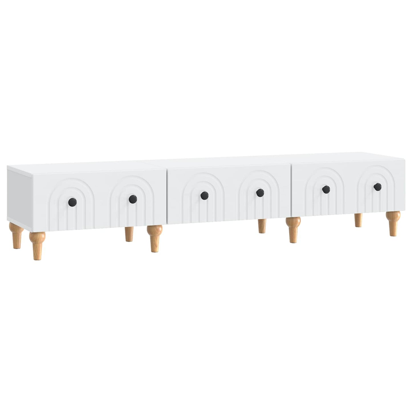 vidaXL Ντουλάπι TV Λευκό 147 x 34,5 x 30 εκ Επεξεργασμένο Ξύλο