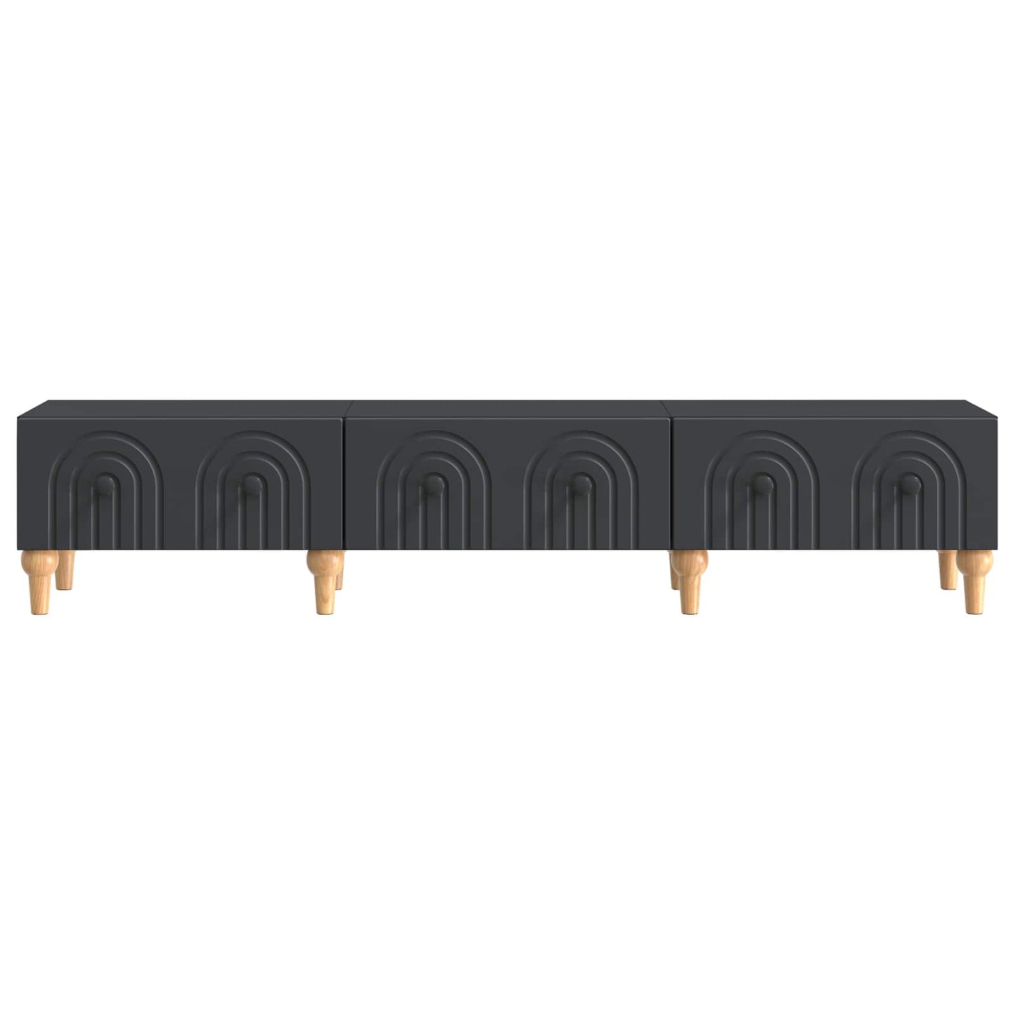 vidaXL Ντουλάπι TV Μαύρο 147 x 34,5 x 30 εκ Επεξεργασμένο Ξύλο