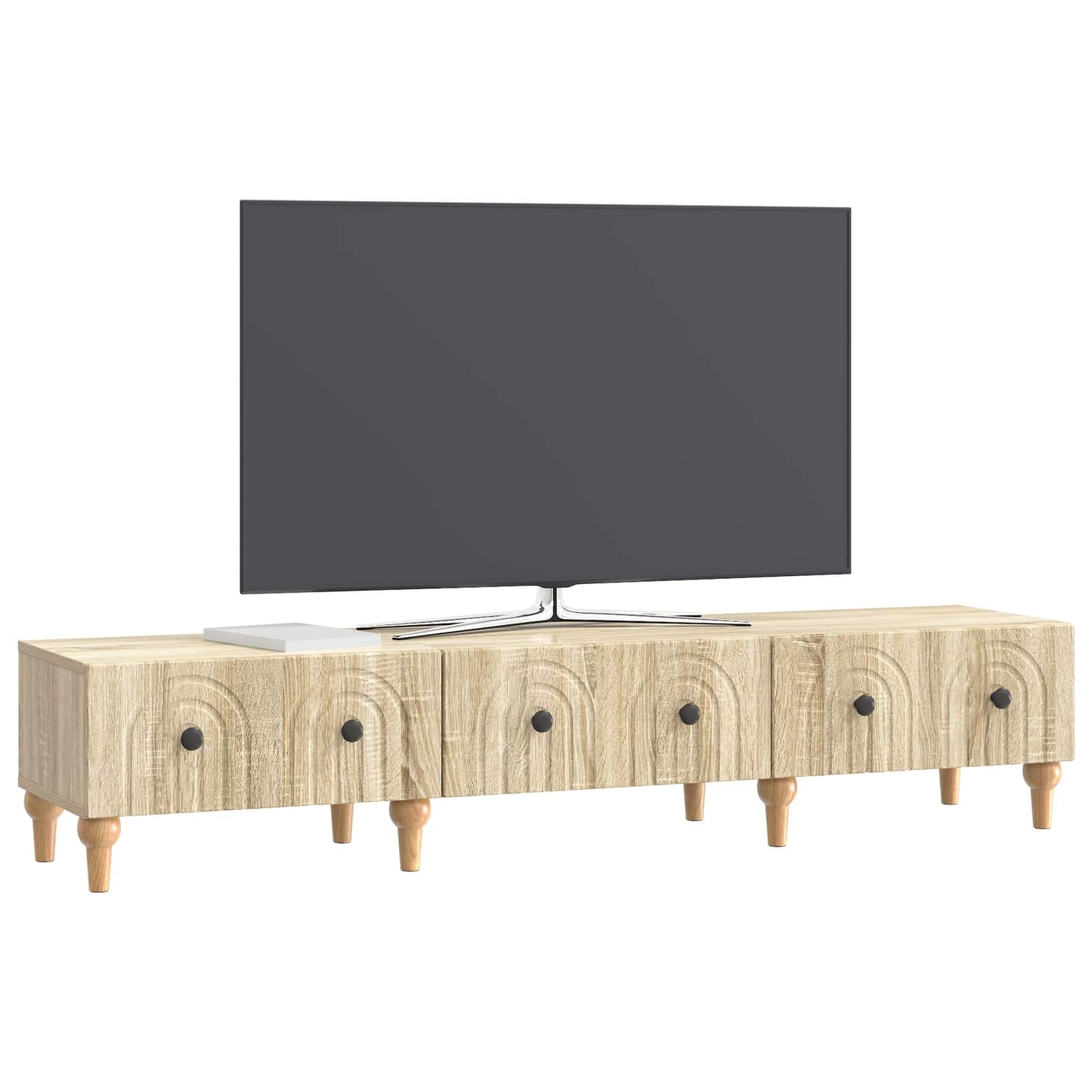 vidaXL Ντουλάπι TV Sonoma Δρυς 147 x 34,5 x 30 εκ Επεξεργασμένο Ξύλο