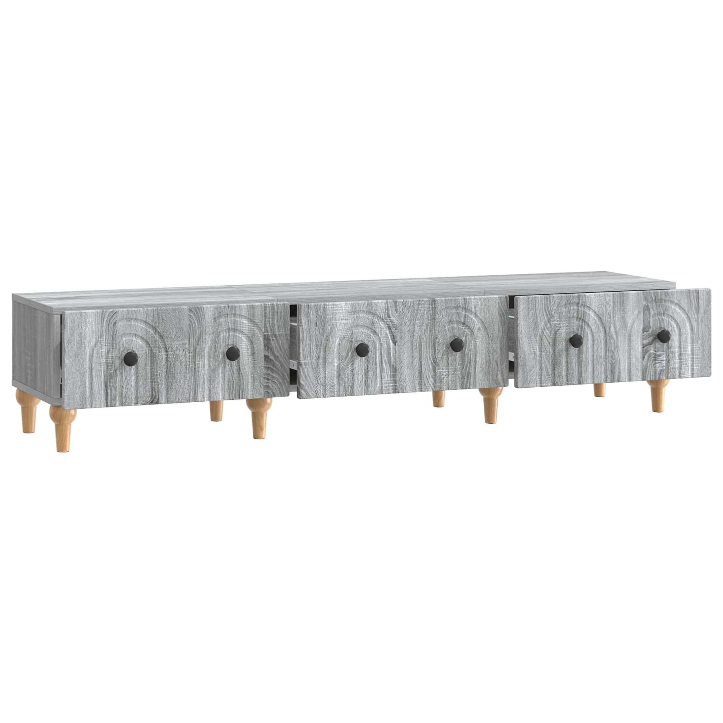 vidaXL Ντουλάπι TV Γκρι Sonoma 147 x 34,5 x 30 εκ Επεξεργασμένο Ξύλο