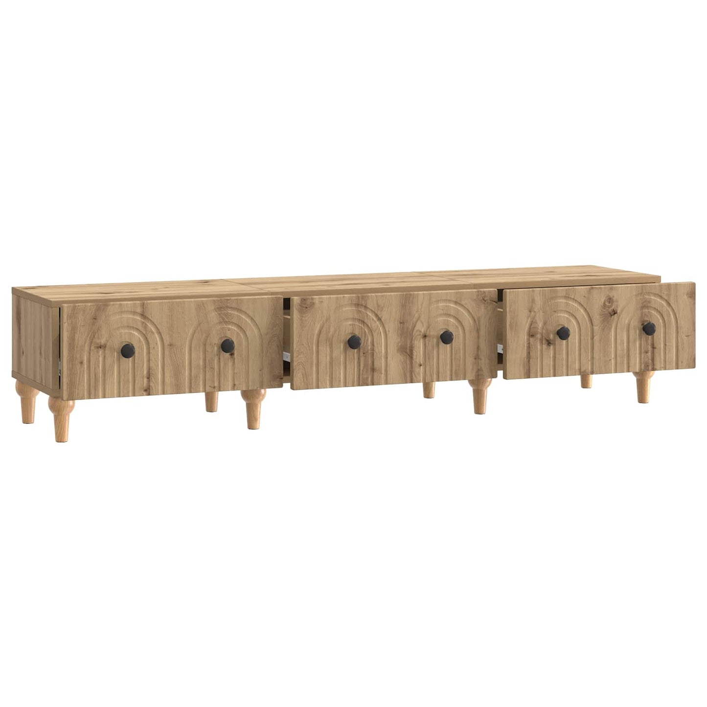 vidaXL Ντουλάπι TV Artisan Δρυς 147 x 34,5 x 30 εκ Επεξεργασμένο Ξύλο