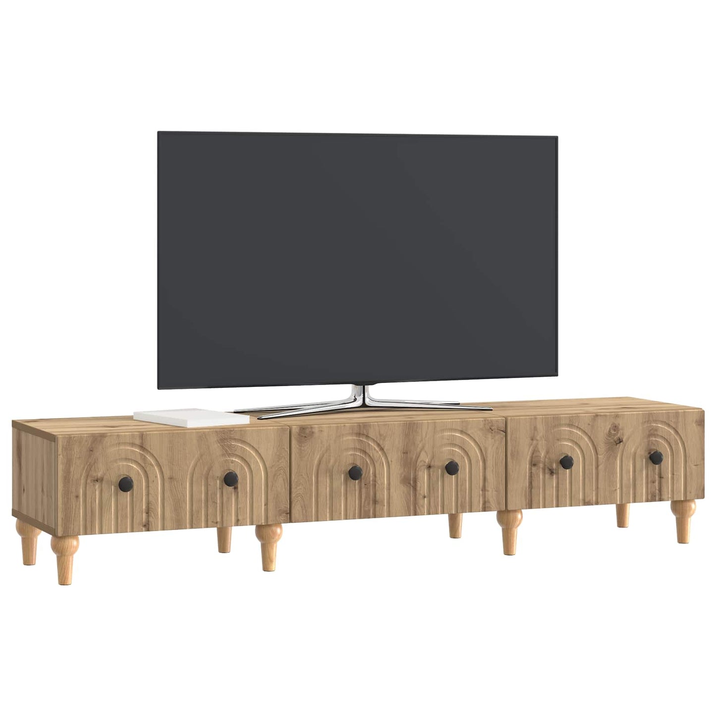 vidaXL Ντουλάπι TV Artisan Δρυς 147 x 34,5 x 30 εκ Επεξεργασμένο Ξύλο