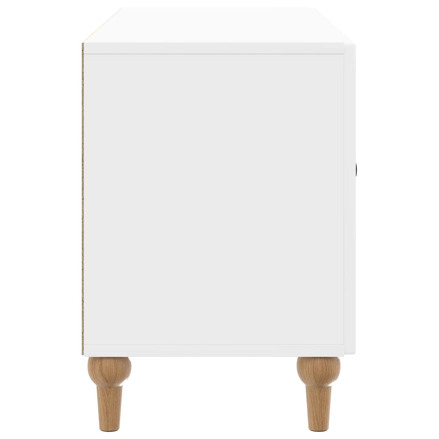 vidaXL Ντουλάπι TV Γυαλιστερό Λευκό 99 x 34,5 x 50 εκ.