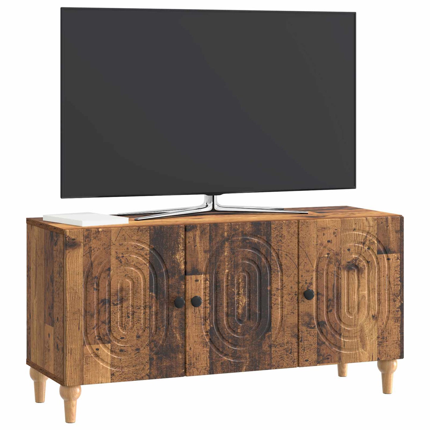 vidaXL Ντουλάπι TV Παλαιωμένο ξύλο 99 x 34,5 x 50 εκ.
