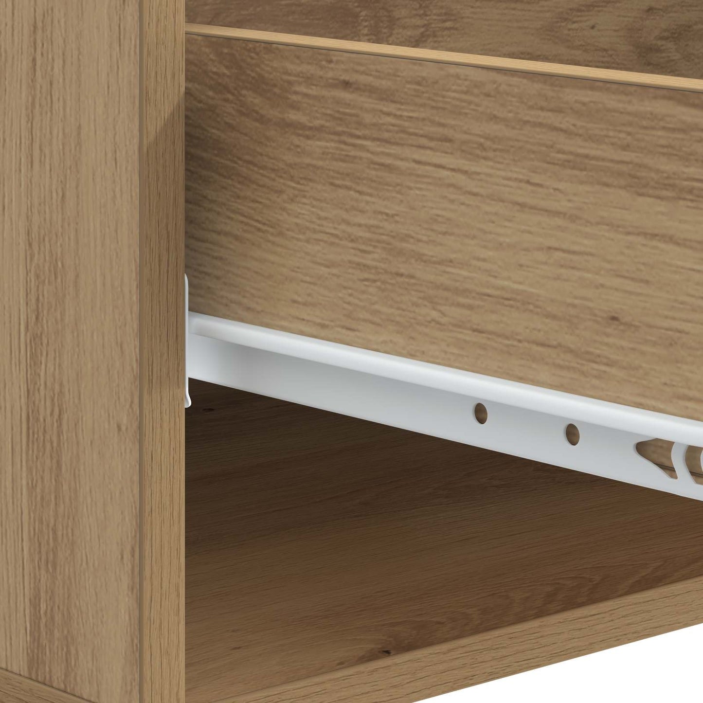 vidaXL Τραπεζάκι σαλονιού με συρτάρι Artisan Δρυς 49 x 50 x 40 εκ