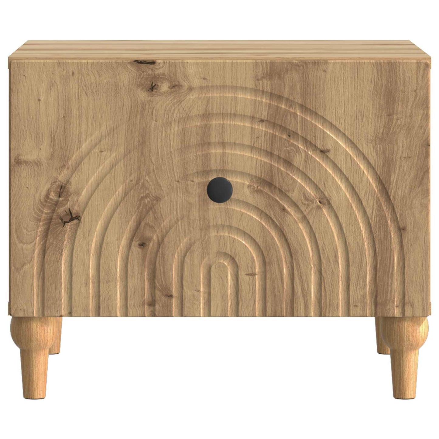 vidaXL Τραπεζάκι σαλονιού με συρτάρι Artisan Δρυς 49 x 50 x 40 εκ