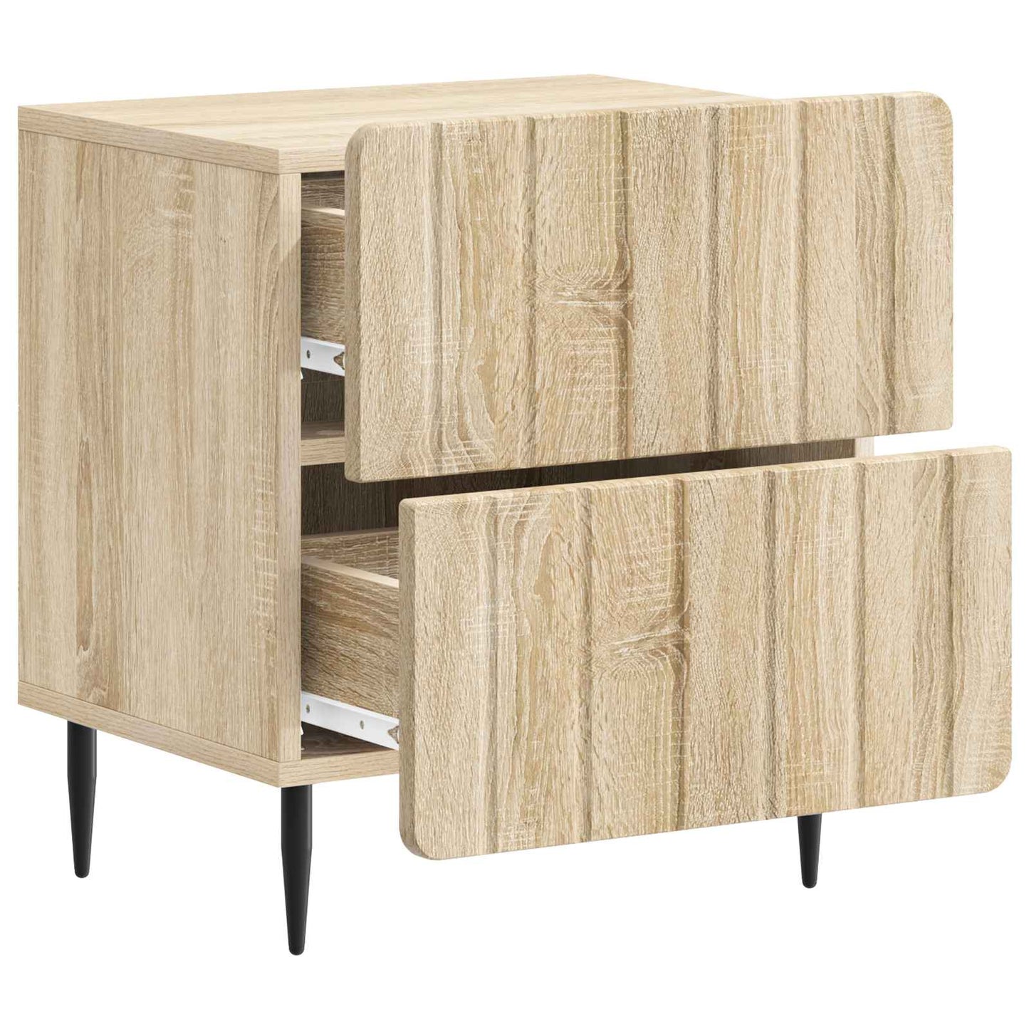 vidaXL Κομοδίνο Sonoma Δρυς 43 x 34,5 x 49,5 εκ Επεξεργασμένο Ξύλο