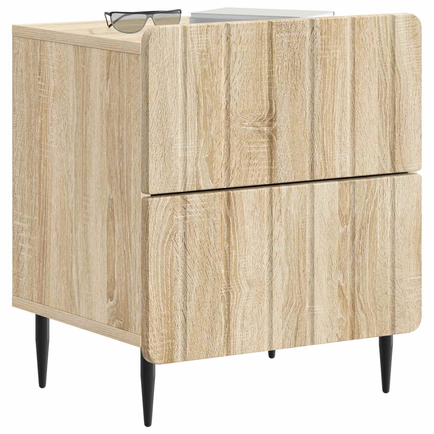 vidaXL Κομοδίνο Sonoma Δρυς 43 x 34,5 x 49,5 εκ Επεξεργασμένο Ξύλο