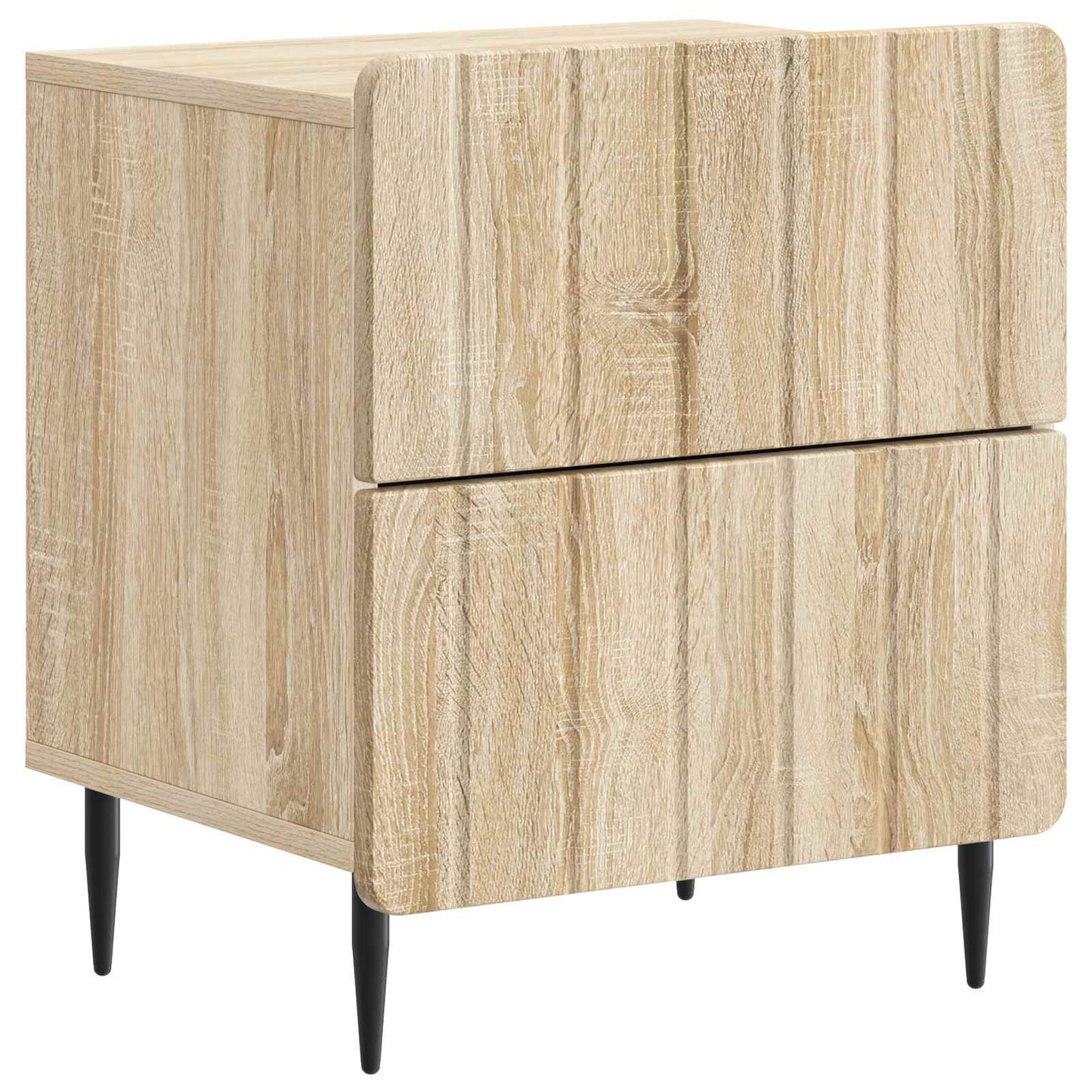 vidaXL Κομοδίνο 2 τμχ. Sonoma Δρυς 43 x 34,5 x 49,5 εκ