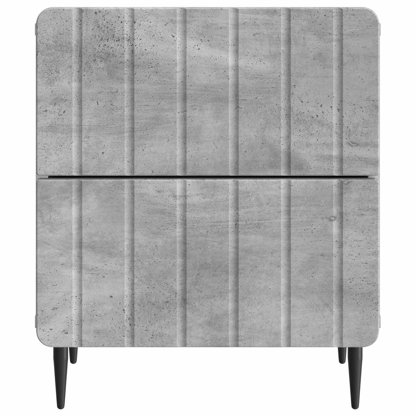 vidaXL Κομοδίνο με συρτάρι Γκρι Σκυροδέματος 43 x 34,5 x 49,5 εκ