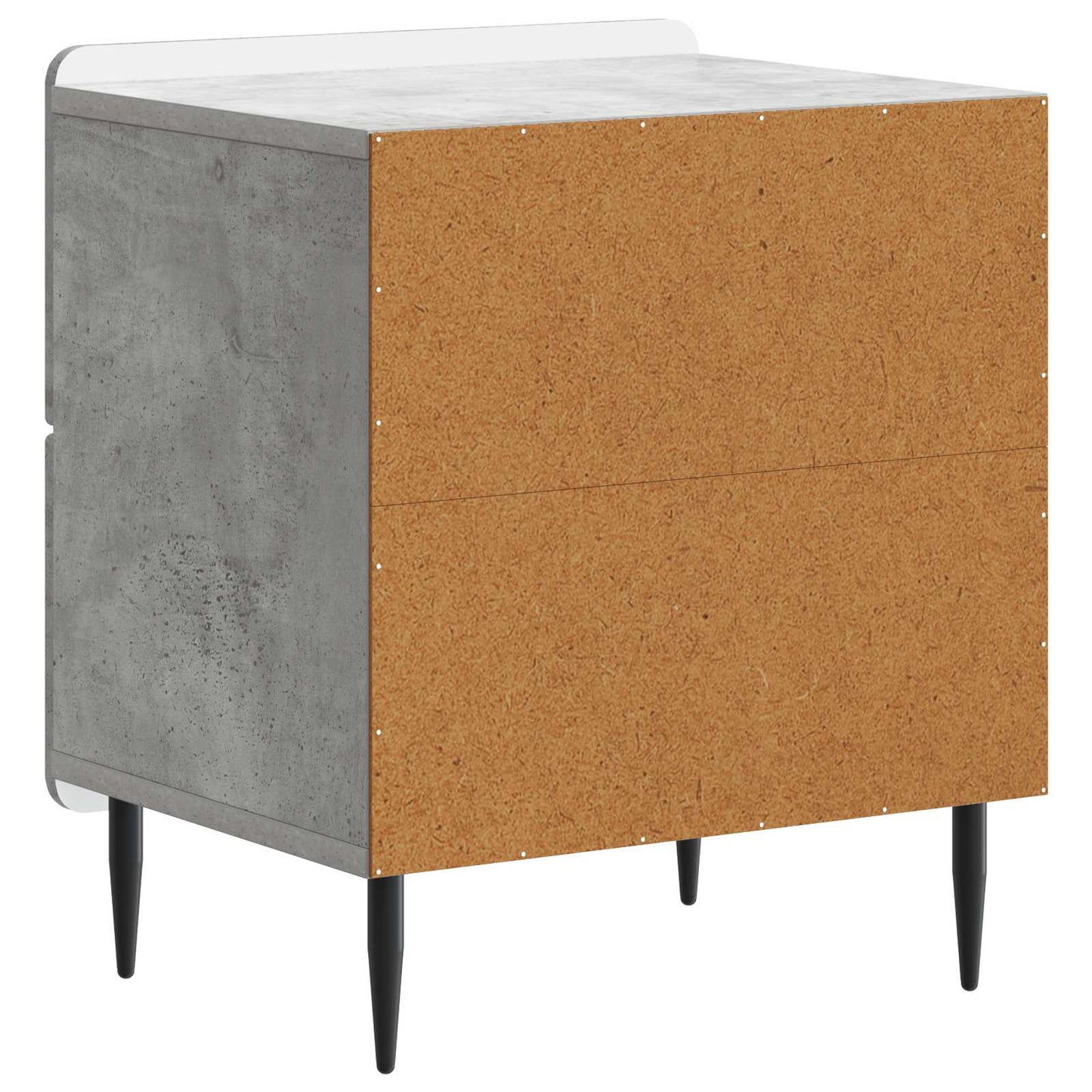 vidaXL Κομοδίνο 2 τμχ. Γκρι Σκυροδέματος 43 x 34,5 x 49,5 εκ