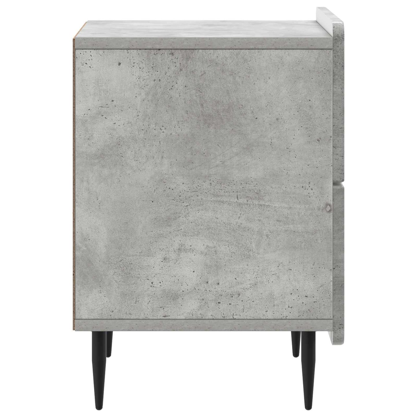 vidaXL Κομοδίνο 2 τμχ. Γκρι Σκυροδέματος 43 x 34,5 x 49,5 εκ