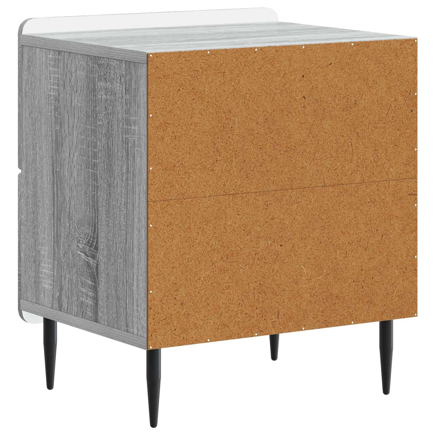 vidaXL Κομοδίνο 2 τμχ. Γκρι Sonoma 43 x 34,5 x 49,5 εκ