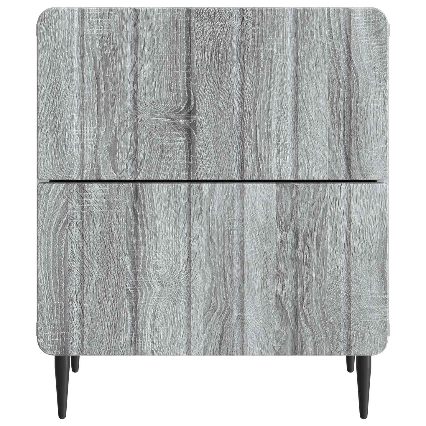 vidaXL Κομοδίνο 2 τμχ. Γκρι Sonoma 43 x 34,5 x 49,5 εκ
