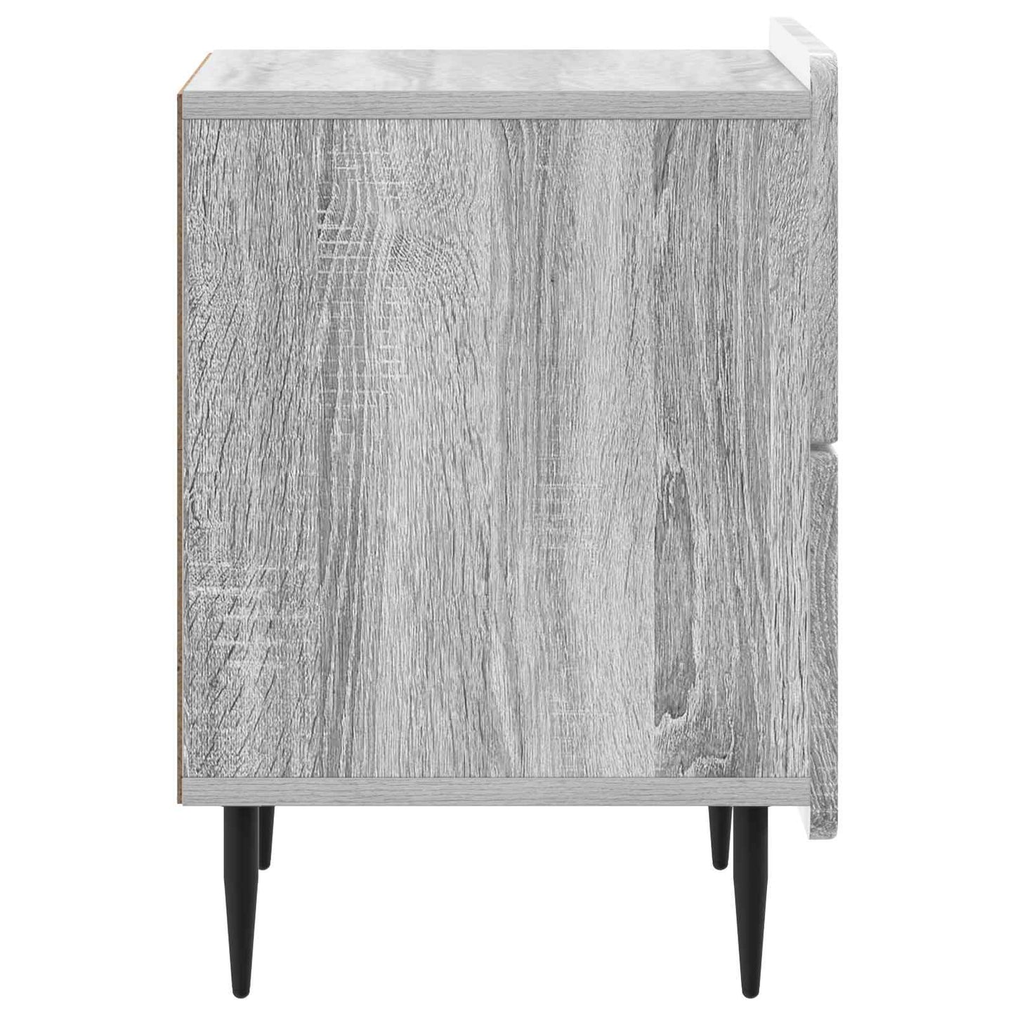 vidaXL Κομοδίνο 2 τμχ. Γκρι Sonoma 43 x 34,5 x 49,5 εκ