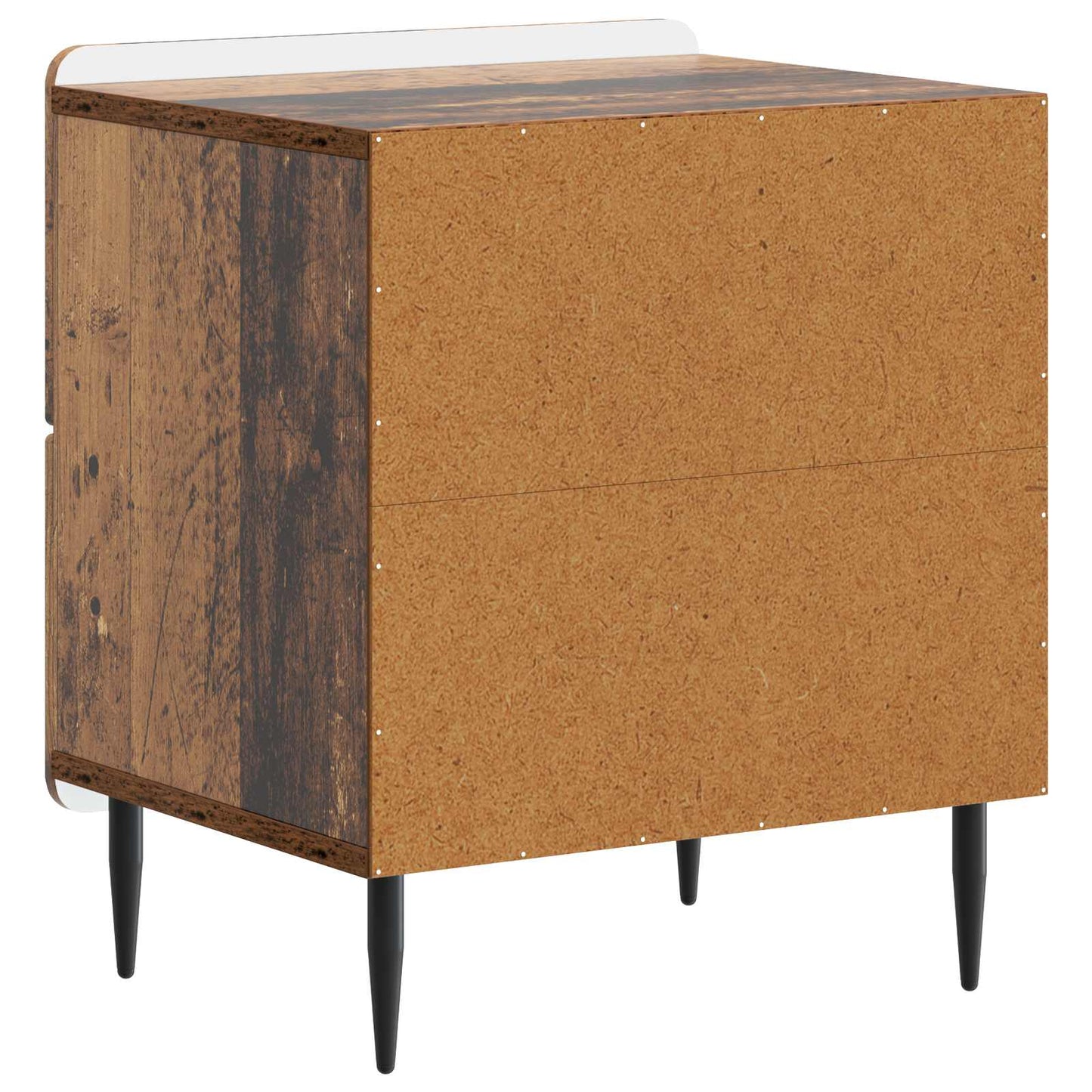 vidaXL Κομοδίνο Παλαιωμένο ξύλο 43 x 34,5 x 49,5 εκ Επεξεργασμένο Ξύλο