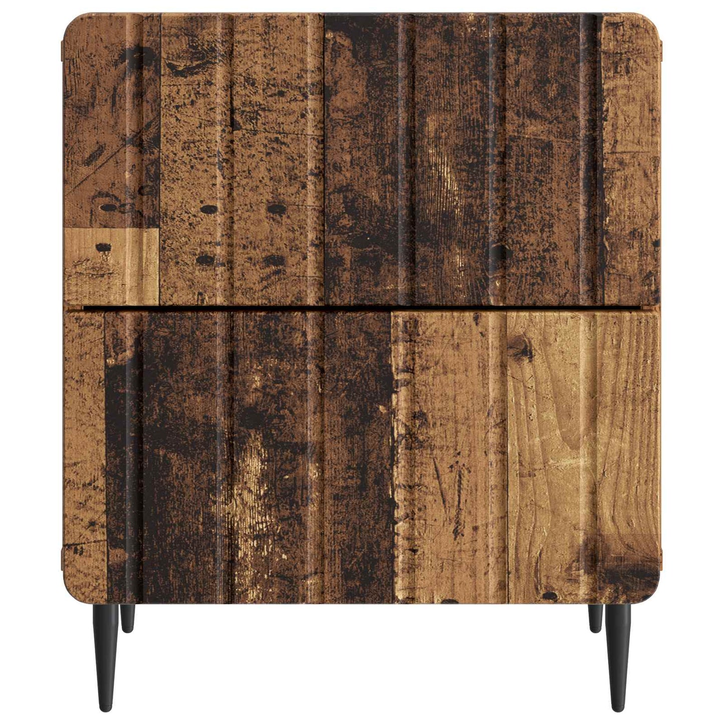 vidaXL Κομοδίνο Παλαιωμένο ξύλο 43 x 34,5 x 49,5 εκ Επεξεργασμένο Ξύλο
